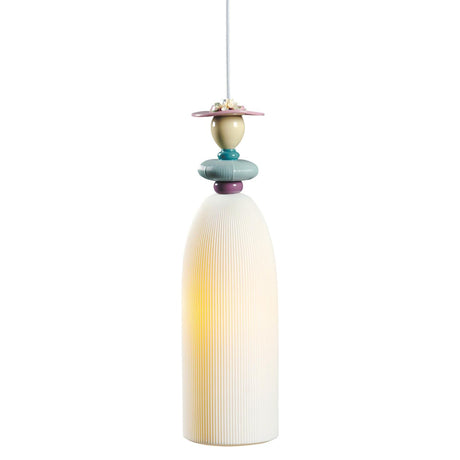 Lladró Lampadario Mademoiselle Célia 195x9cm Porcellana