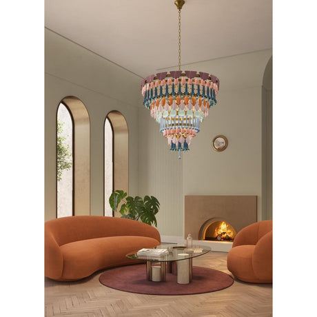 Lladró Chandelier Seasons 100 cm Autunno 118x100cm Porcellana