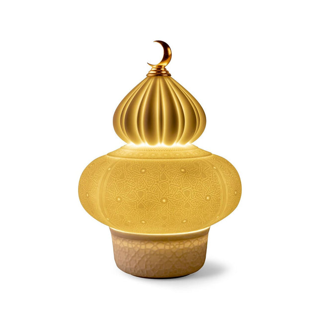 Lladró Majestic Nights Lampada Wireless Champagne 23x17cm Porcellana