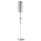Lladró Lampada da Terra Belle De Nuit II Lustro Oro 181x32cm Porcellana