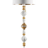 Lladró Lampada da Terra Belle De Nuit II Lustro Oro 181x32cm Porcellana