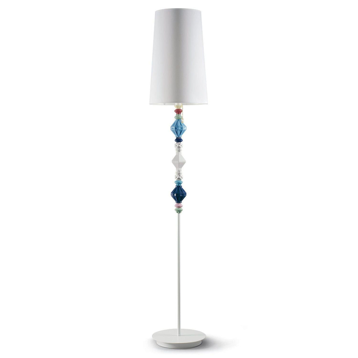 Lladró Lampada da Terra Belle De Nuit II Multicolore 181x32cm Porcellana