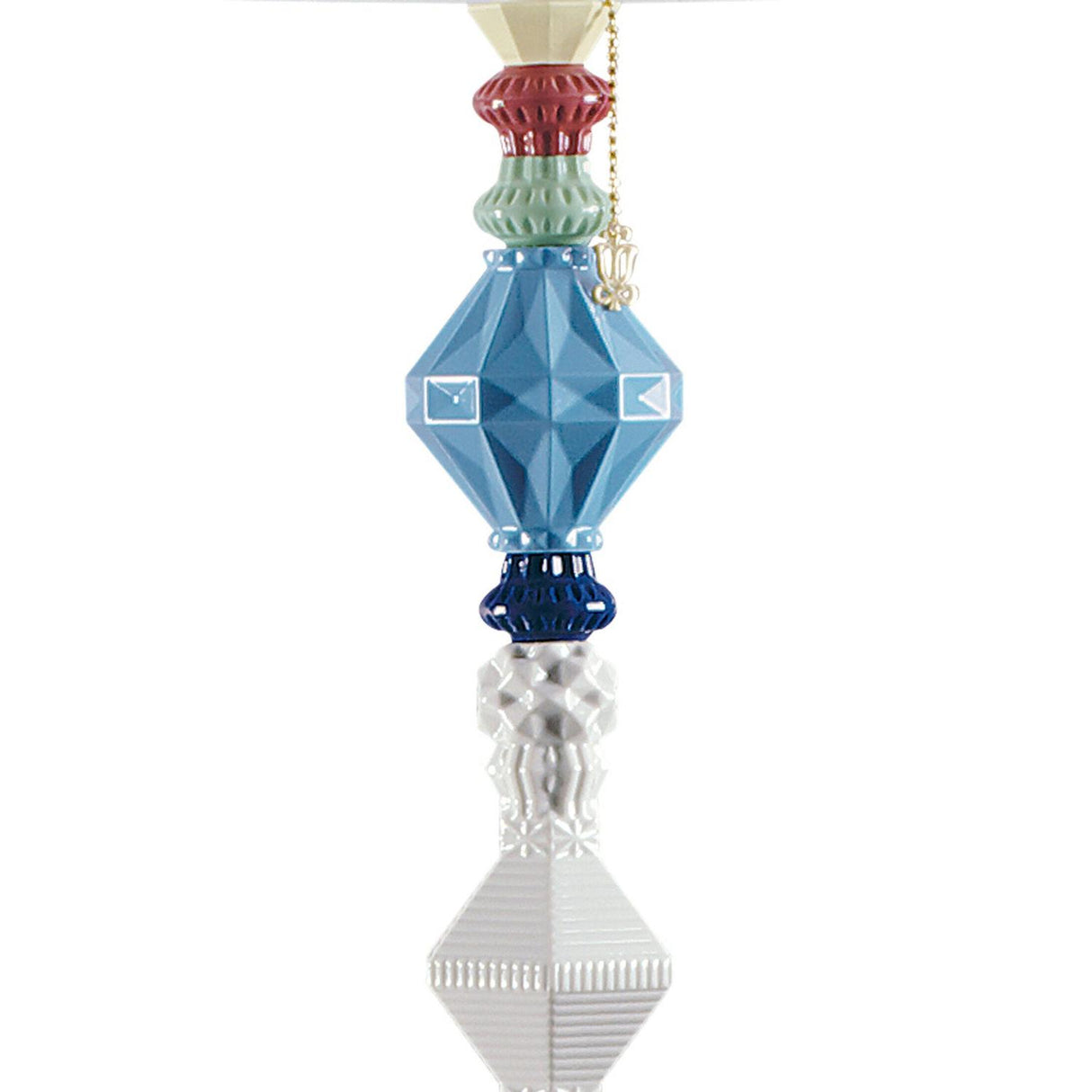 Lladró Lampada da Terra Belle De Nuit II Multicolore 181x32cm Porcellana