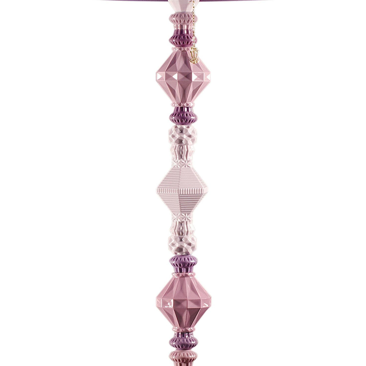 Lladró Lampada da Terra Belle De Nuit II Rosa 181x32cm Porcellana