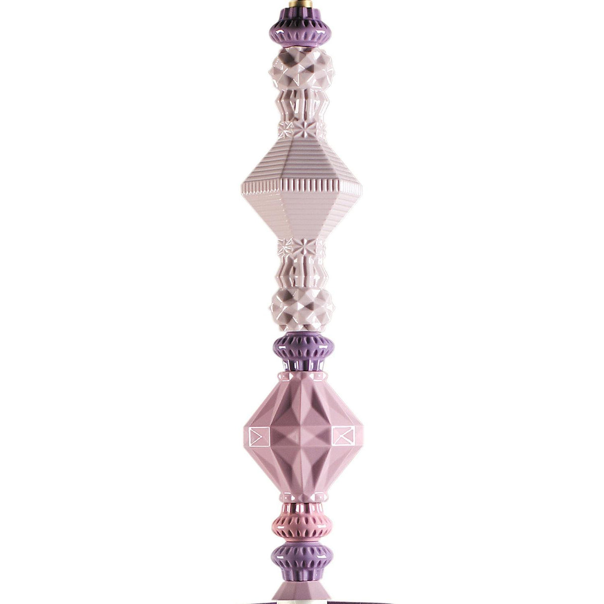 Lladró Lampadario Belle De Nuit II Rosa 170x23cm Porcellana