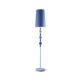 Lladró Lampada da Terra Belle De Nuit II Azzurro 181x32cm Porcellana