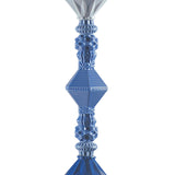 Lladró Lampada da Terra Belle De Nuit II Azzurro 181x32cm Porcellana