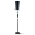 Lladró Lampada da Terra Belle De Nuit II Nero 181x32cm Porcellana
