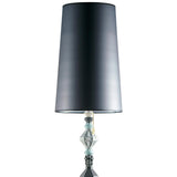 Lladró Lampada da Terra Belle De Nuit II Nero 181x32cm Porcellana