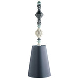 Lladró Lampadario Belle De Nuit II Nero 170x23cm Porcellana