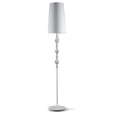 Lladró Lampada da Terra Belle De Nuit II Bianco 181x32cm Porcellana