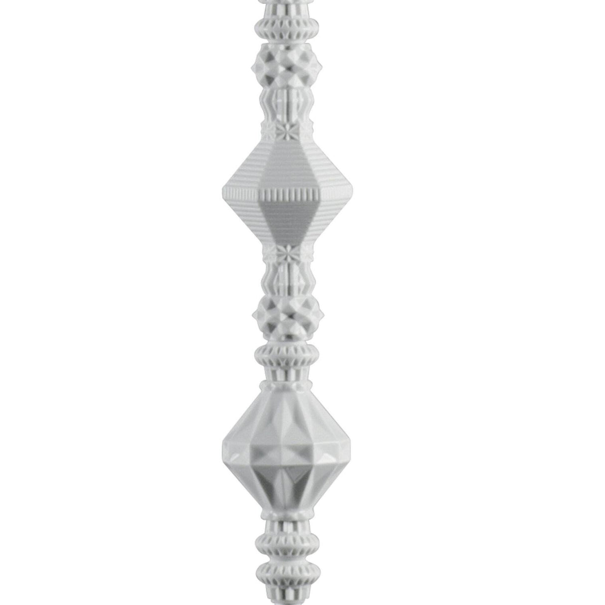 Lladró Lampada da Terra Belle De Nuit II Bianco 181x32cm Porcellana