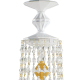 LLADRO' Chandelier Winter Palace 6 Luci Lustro Oro 115x70cm Porcellana