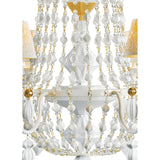 LLADRO' Chandelier Winter Palace 6 Luci Lustro Oro 115x70cm Porcellana