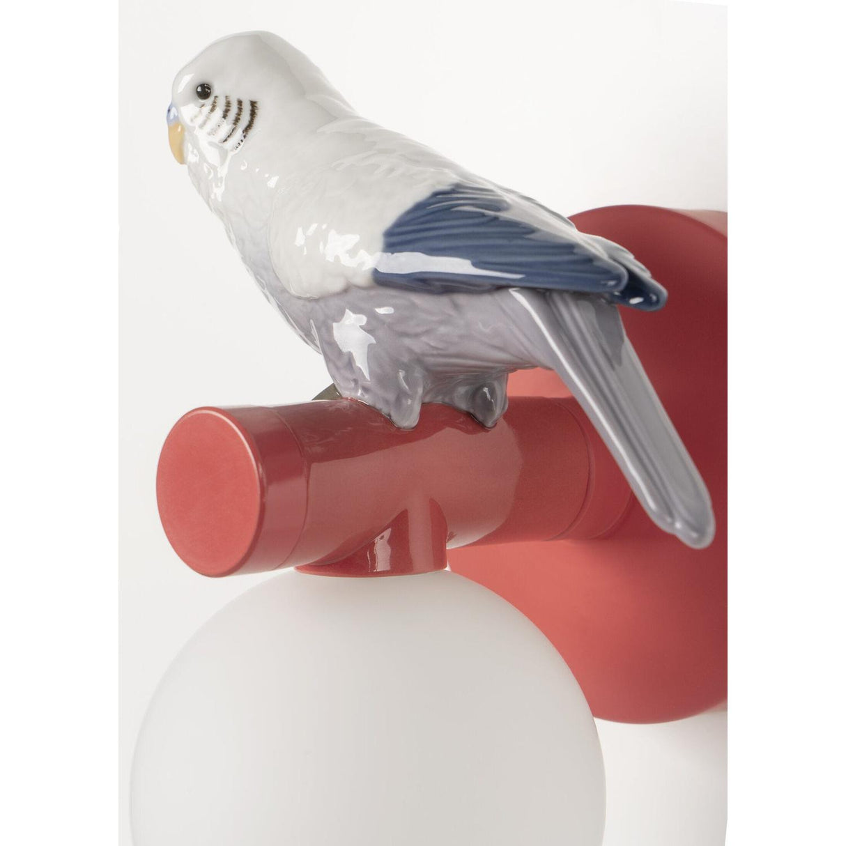 Lladró Applique Muro Parrot Sinistra 21x15cm Porcellana