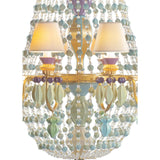 Lladró Chandelier Winter Palace Costa Azzurra 12 Luci 145x80cm Porcellana