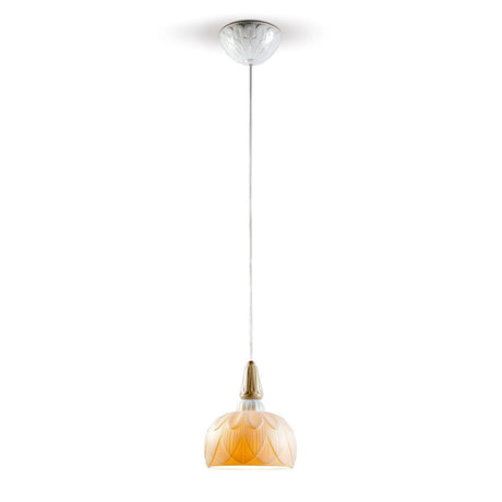 Lladró Lampadario a Luce Singola Ivy And Seed Spezie 195x23cm Porcellana