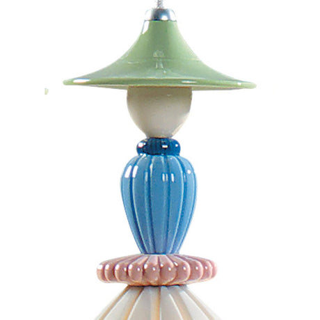 Lladró Lampadario Mademoiselle Composizione Circolare 3 Luci Condividendo Segreti 197x44cm Porcellana