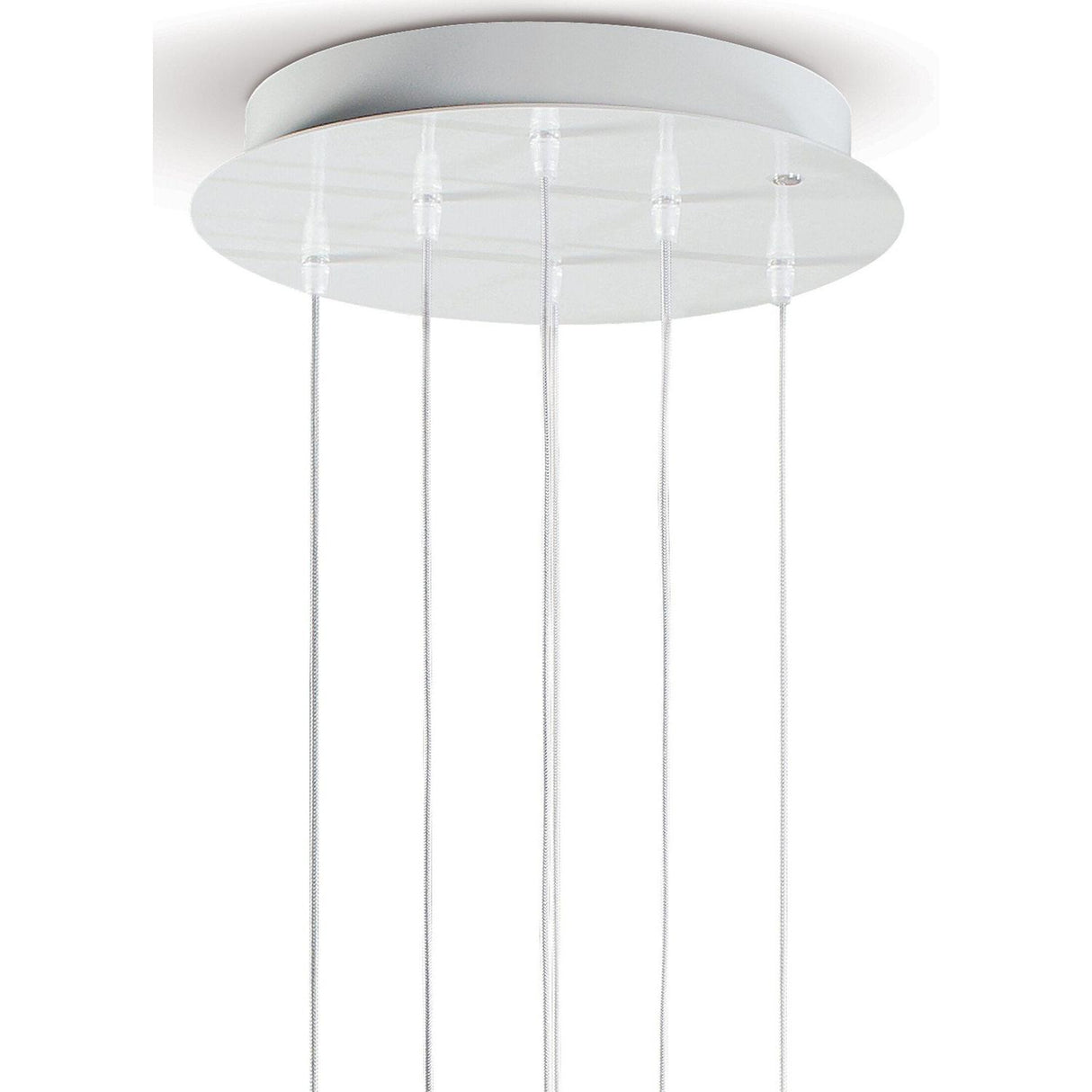 LLADRO' Lampadario Mademoiselle 6 Luci Ritrovo Nel Giardino 196x42cm Porcellana