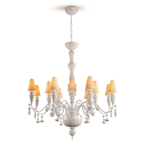 Lladró Chandelier Ivy And Seed 16 Luci Medio 133x115cm Porcellana