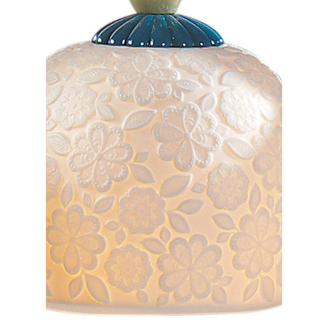 Lladró Lampadario Mademoiselle Composizione Lineare 3 Luci Contemplando L'Oceano 193x62cm Porcellana