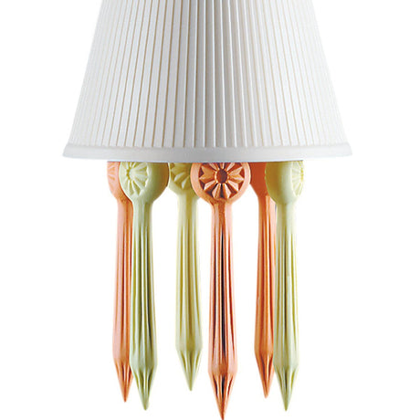 Lladró Lampadario Belle De Nuit con Litofania e Lacrime Multicolore 170x11cm Porcellana