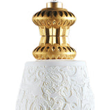 LLADRO' Lampadario Belle De Nuit con Litofania Lustro Oro 170x11cm Porcellana