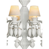 LLADRO' Chandelier Belle De Nuit 12 Luci Bianco 100x65cm Porcellana