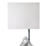 Lladró Lampada da Tavolo Donna Contemplativa II 57x30cm Porcellana