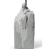 Lladró Lampada da Tavolo Donna Contemplativa I 57x30cm Porcellana