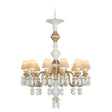 Lladró Chandelier Belle De Nuit 12 Luci Lustro Oro 100x65cm Porcellana