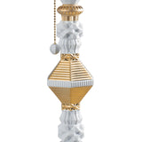 Lladró Lampada da Tavolo Belle De Nuit Lustro Oro 57x20cm Porcellana
