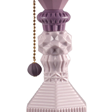 Lladró Lampada da Tavolo Belle De Nuit Rosa 57x20cm Porcellana