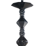 Lladró Chandelier Belle De Nuit 12 Luci Nero Assoluto 100x65cm Porcellana
