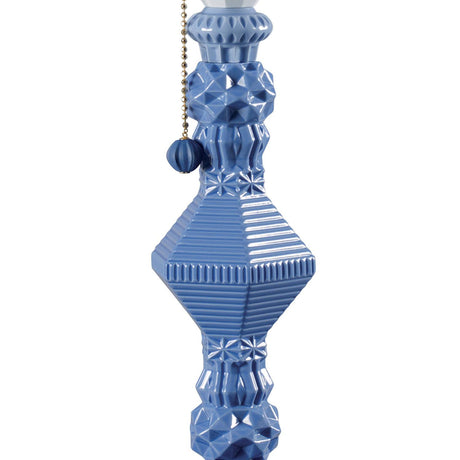 Lladró Lampada da Tavolo Belle De Nuit Azzurro 57x20cm Porcellana