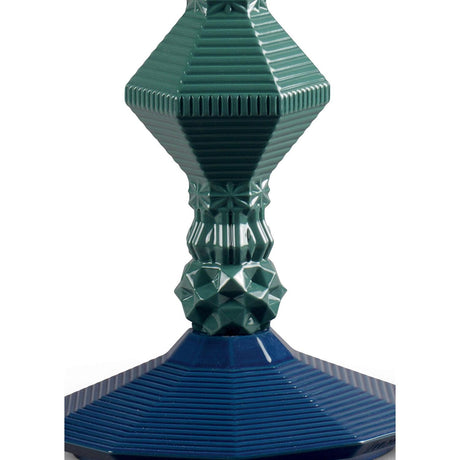 Lladró Lampada da Tavolo Belle De Nuit Verde 57x20cm Porcellana