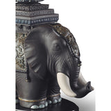 Lladró Lampada da Tavolo Elefante di Siam 70x50cm Porcellana