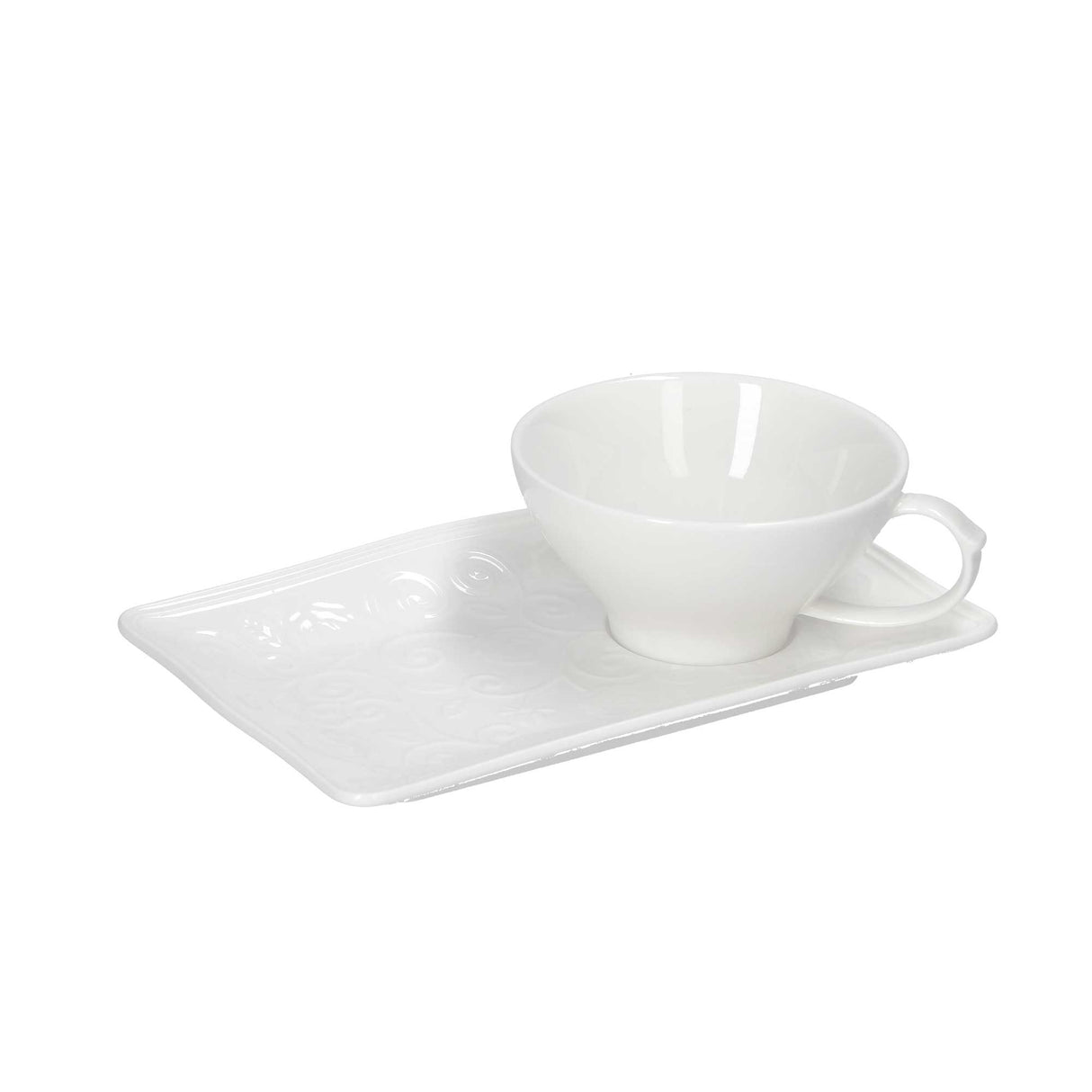 LA PORCELLANA BIANCA Tazza Tazzina Caffè con Vassoietto 180cc P003800016