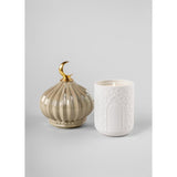 LLADRO' Candela Majestic Nights a Secret Orient Crema  24x13cm Porcellana
