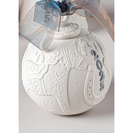 Lladró 2025 Palla di Natale 10x9cm Porcellana
