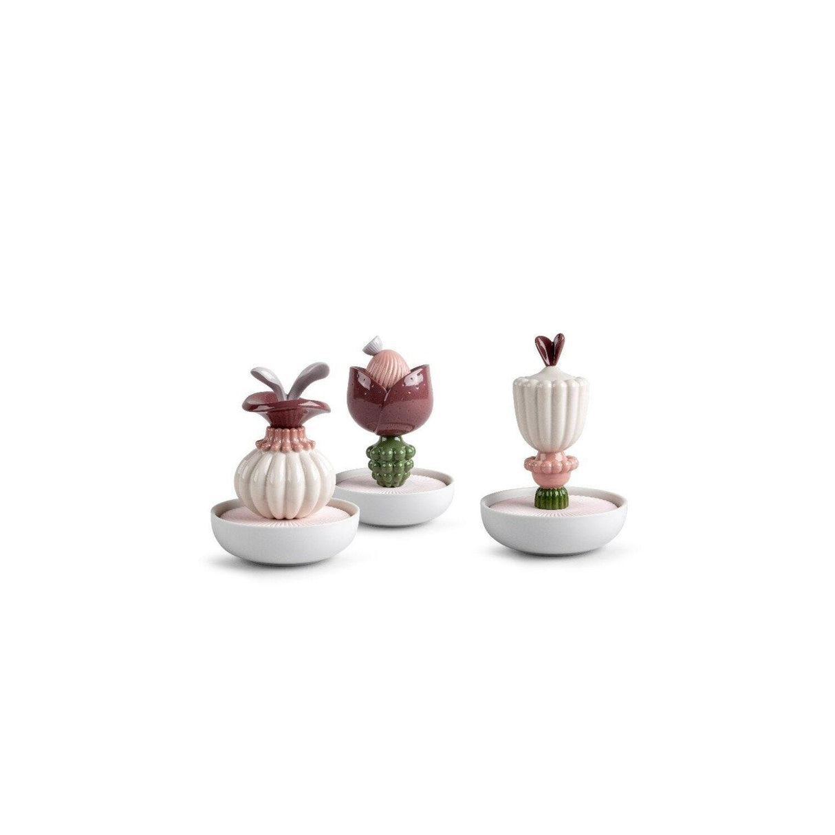 Lladró Diffusore di Profumo Fiore Immaginario III Gardens Of Valencia 17x11cm Porcellana