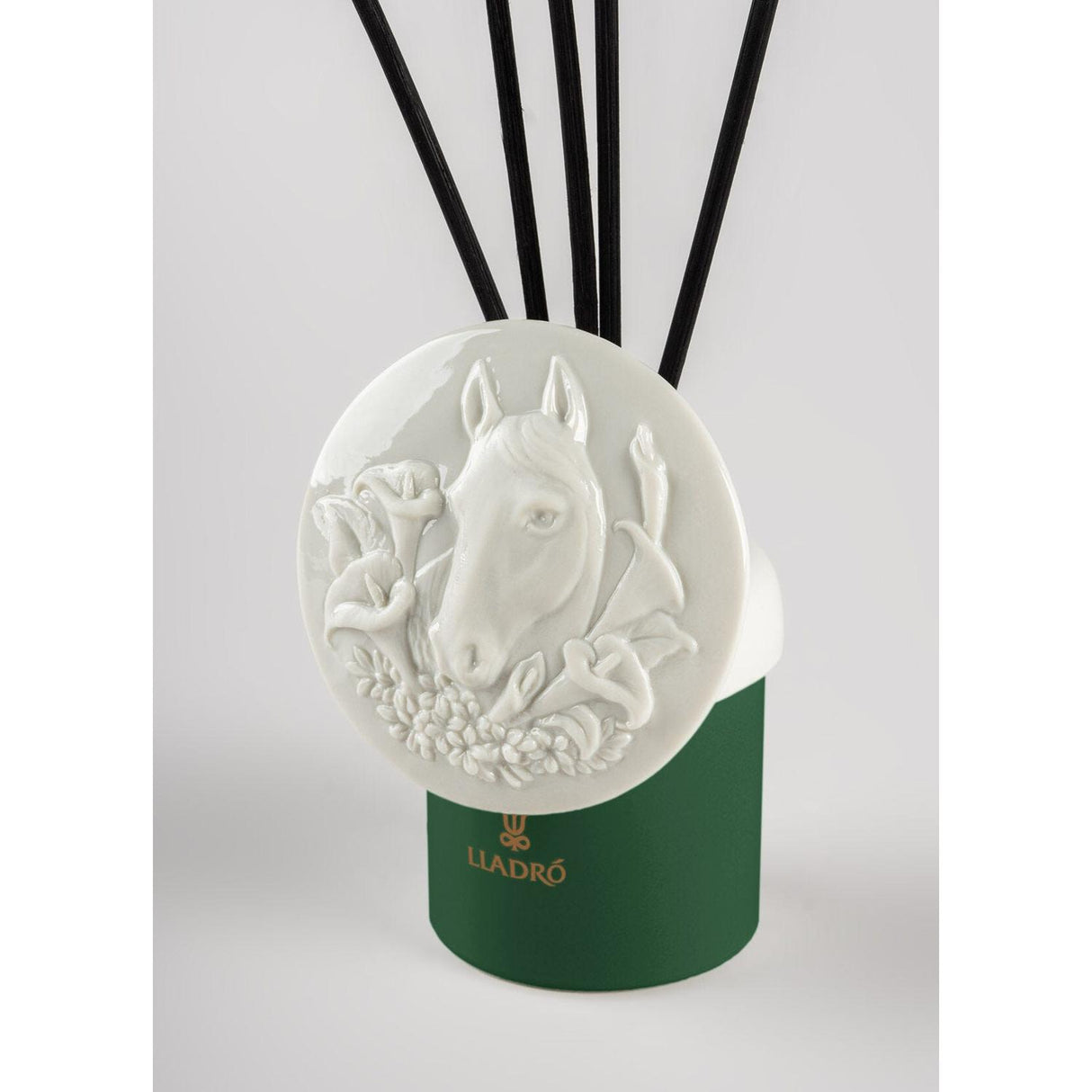 Lladró Diffusore Profumo Cavallo Giardini di Valencia 21x9cm Porcellana