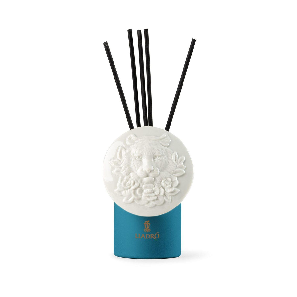 Lladró Diffusore Profumo Tigre Chiaro di Luna 21x9cm Porcellana