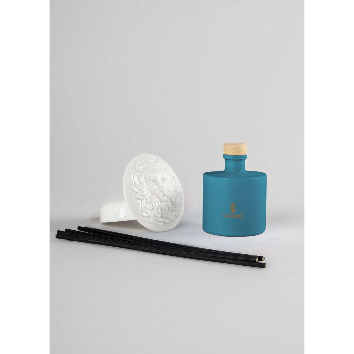 Lladró Diffusore Profumo Tigre Chiaro di Luna 21x9cm Porcellana