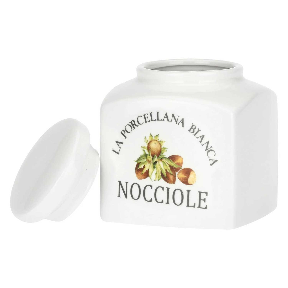 LA PORCELLANA BIANCA Conserva Barattolo Nocciole Deco 500ml