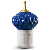 Lladró Candela Pinnacolo Azzurro 1001 Lights Profumo Unbreakable Spirit 13x8cm Porcellana