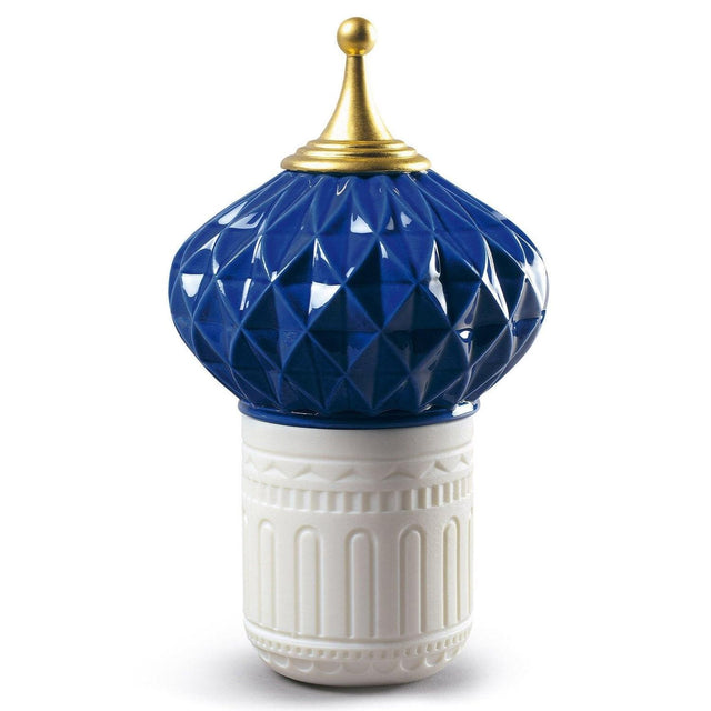 Lladró Candela Pinnacolo Azzurro 1001 Lights Profumo Unbreakable Spirit 13x8cm Porcellana