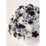 Lladró Life Is Flower Bianco e Nero 18x32cm Porcellana