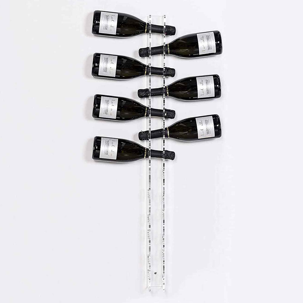 iPLEX Bibenda Wall Cellar Bottle Holder Transparent PMMA Plexiglass 6.7x10x100cm