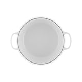 LE CREUSET Cocotte Rotonda Evolution 28cm Bianco Pomello Oro Ghisa Vetrificata
